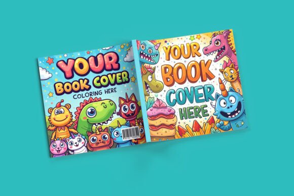 Download Square Book Full Cover Mockup PSD - Full cover mockup Collection