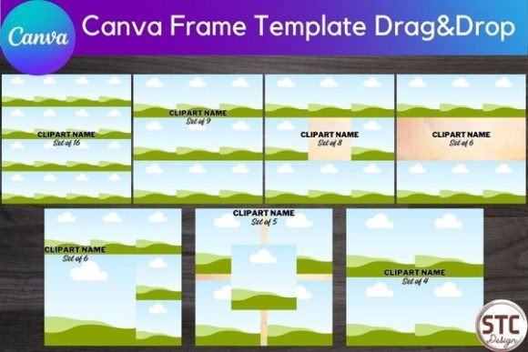 Download Clipart Mockup Canva Frame Template - Clipart mockup Collection