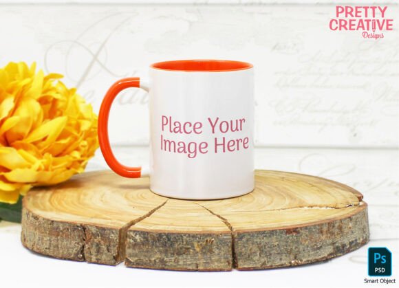 Download Orange Handle Single Mug Smart Mockup - Premium Resources
