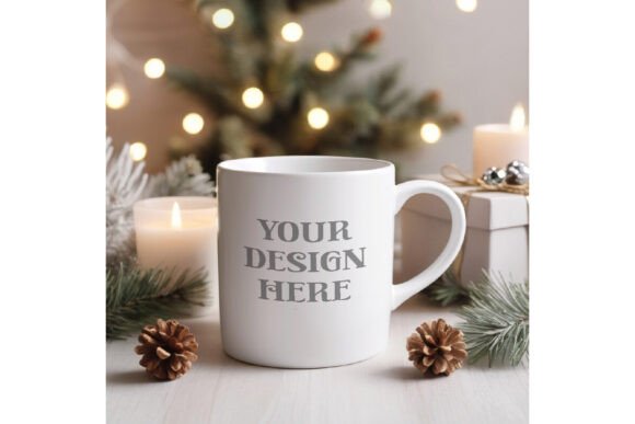 Download White Mug Mockup, Christmas Mug Mock-up - White mug mockup Collection