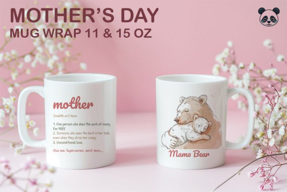 Download Mama Bear Happy Mother'S Day Mug Wrap - Premium Resources