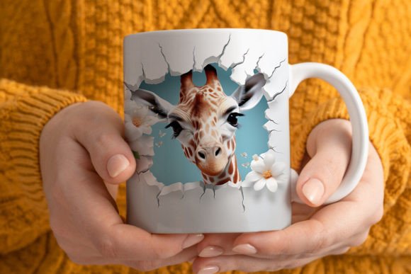 Download 3D Giraffe Mug Wrap Png 1 - Premium Resources